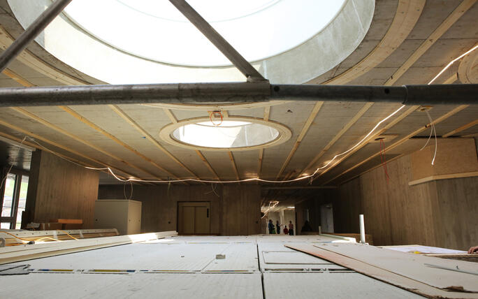Tag der offenen Baustelle Kindergarten und Doppelturnhalle in Ma