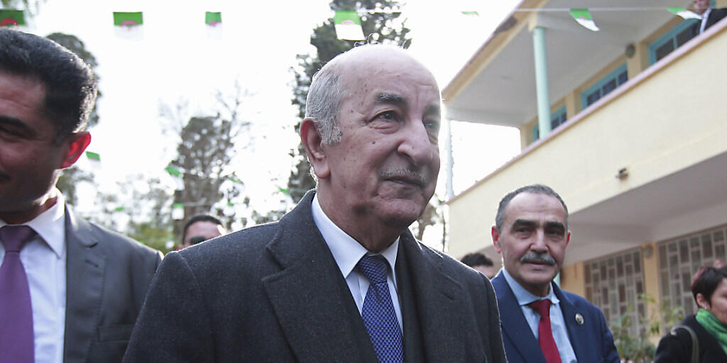 In Algerien ist der frühere Regierungschef Abdelmadjid Tebboune zum Präsidenten gewählt worden.