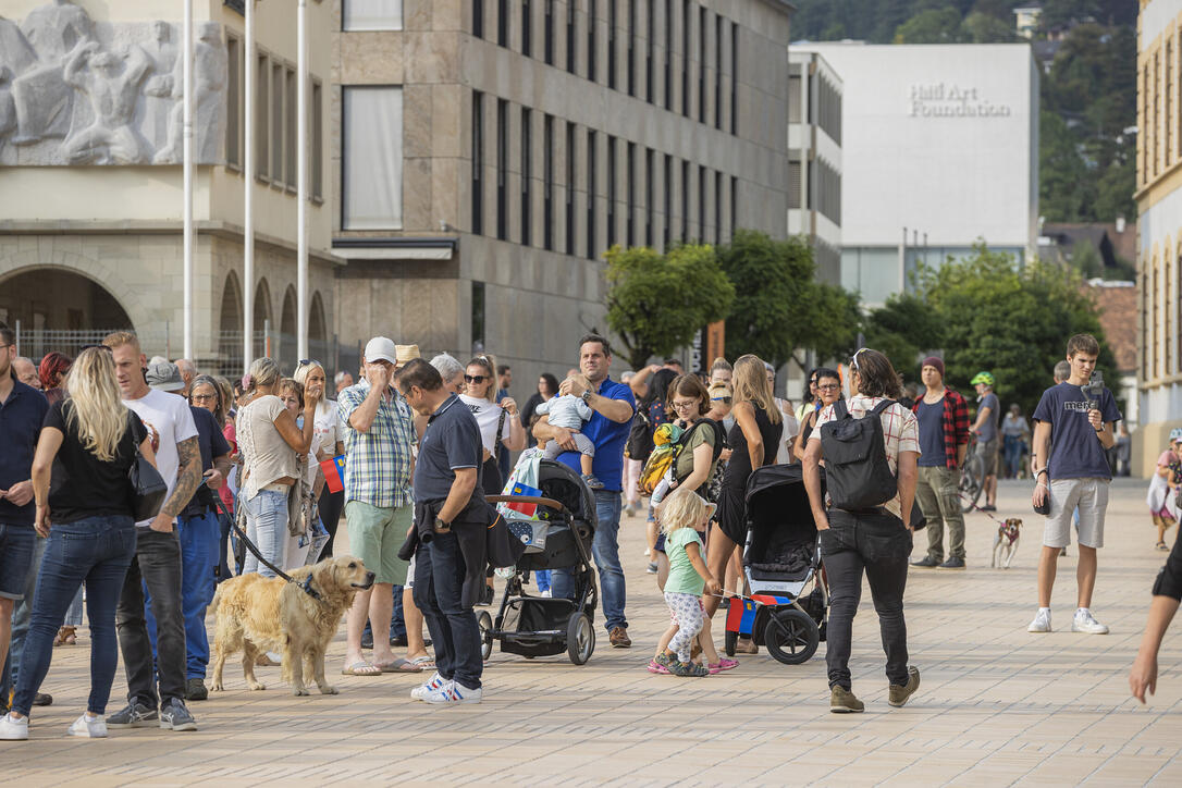 Corona Demo in Vaduz