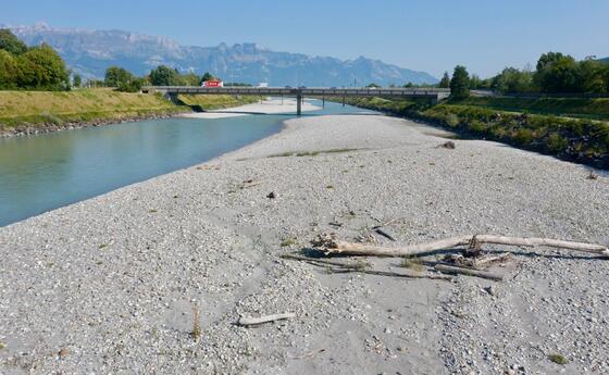 Trockener Alpenrhein (29.07.2026)