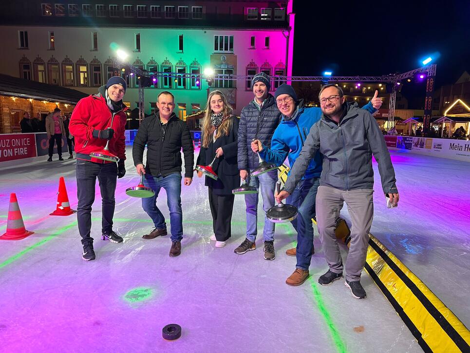 Dörferduell Eisstockschiessen
