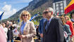 Feierlichkeiten zum Jubiläum bei der alten Rheinbrücke Vaduz–Sevelen