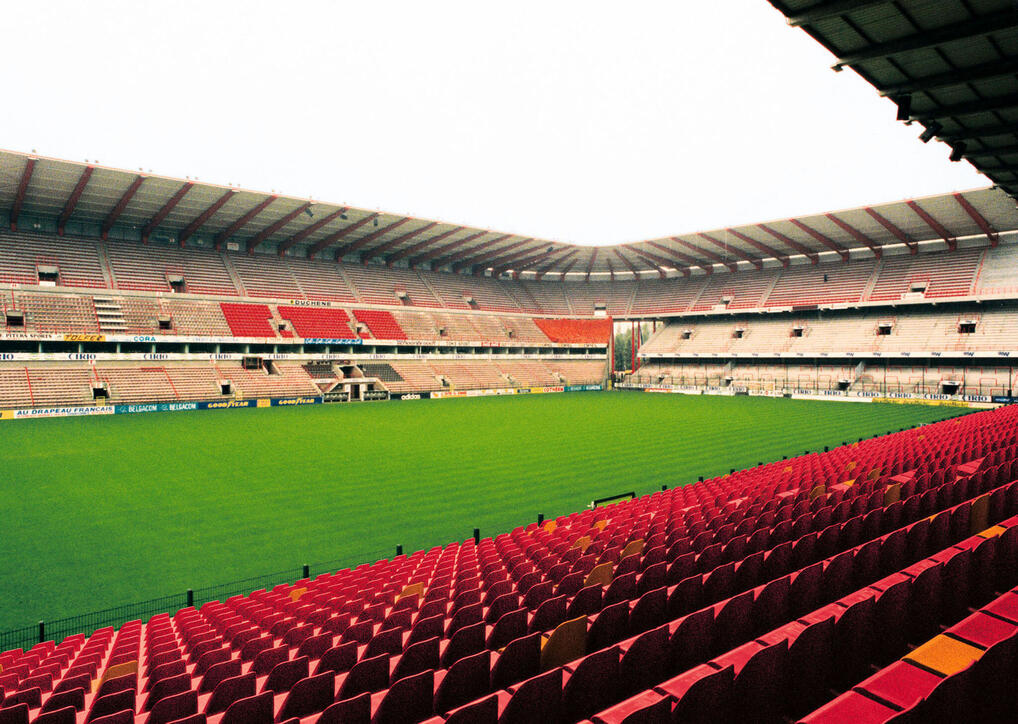 Das Maurice-Dufrasne-Stadion in Lüttich war Schauplatz der EM im Jahr 2000 in Belgien und den Niederlanden.