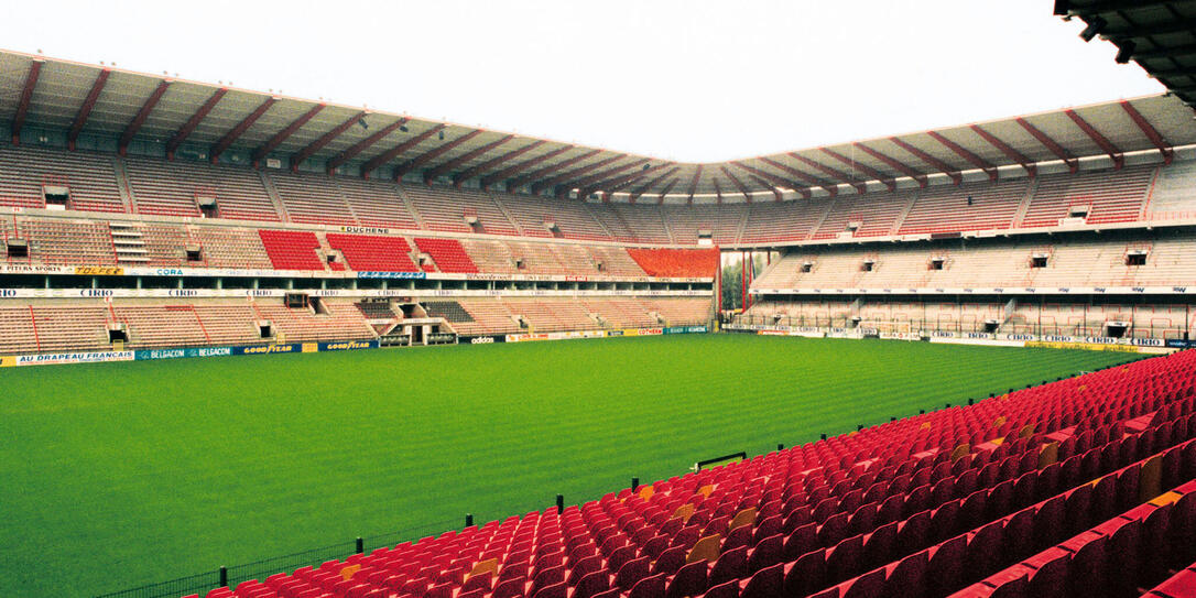 Das Maurice-Dufrasne-Stadion in Lüttich war Schauplatz der EM im Jahr 2000 in Belgien und den Niederlanden.