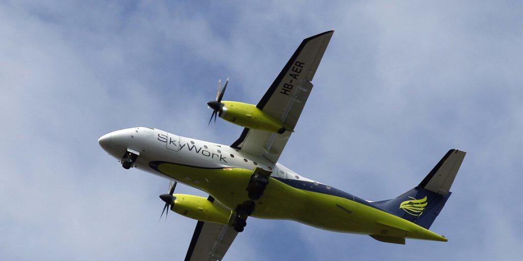 Noch Wunschdenken, vielleicht aber schon sehr bald wieder Realität: Laut der Berner Fluggesellschaft SkyWork steht die Wiederaufnahme des Flugbetriebes kurz bevor. (Archiv)