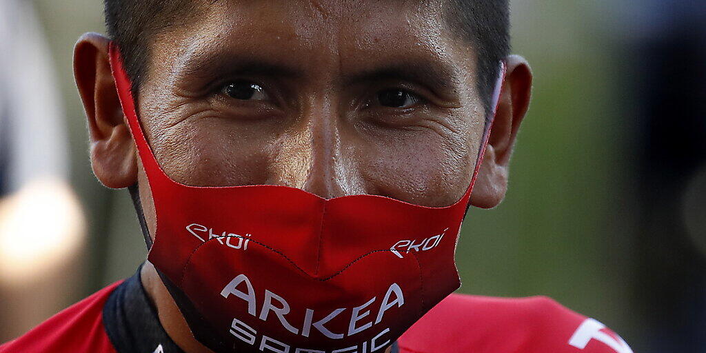 Nairo Quintana sagt trotz Maske: "Ich habe nichts zu verbergen."