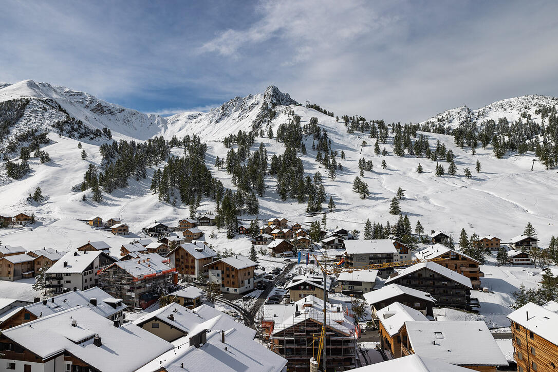 Erster Schnee in Liechtenstein