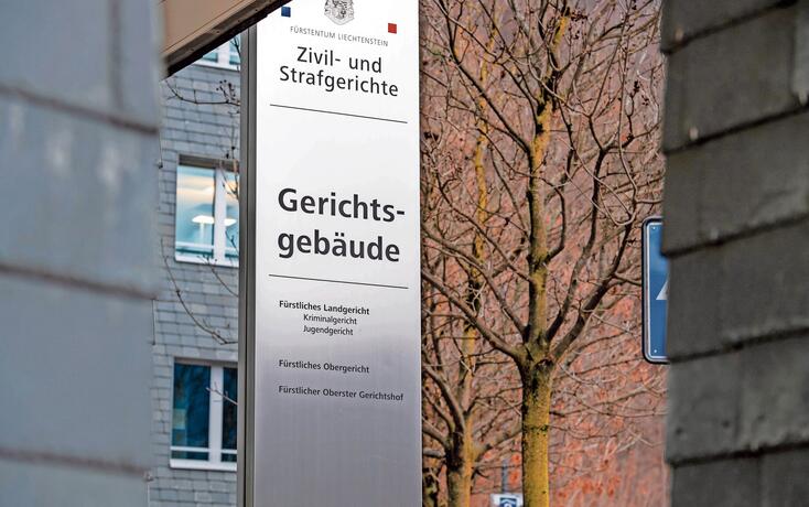 20230105 Symbolfoto - Zivil - und Strafgericht - Vaduz - Gericht - Spaniagasse 1 - Aussenansicht -