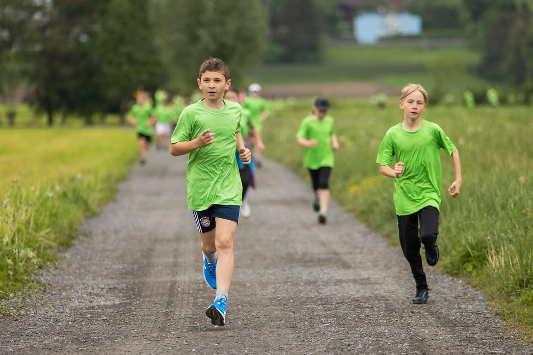 Sponsorenlauf der Primarschule Mauren