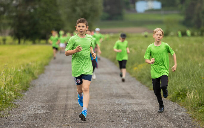 Sponsorenlauf der Primarschule Mauren