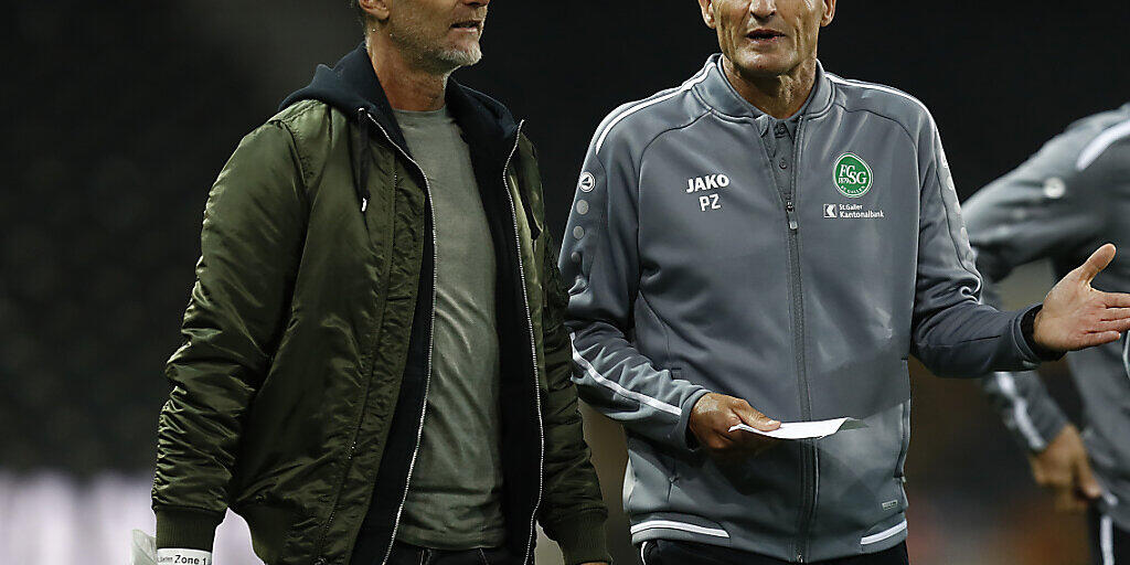St. Gallens Trainer Peter Zeidler und Sportchef Alain Sutter haben in Thody Elie Youan einen weiteren Youngster für ihr Team gefunden St. Gallens Trainer Peter Zeidler und Sportchef Alain Sutter haben in Thody Elie Youan einen weiteren Youngster für ihr Team gefunden