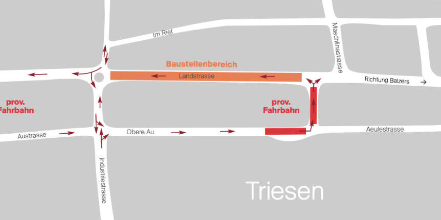 Umleitung Triesen