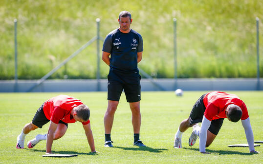 Liechtenstein Fussball Challenge-League Trainingsstart FC Vaduz