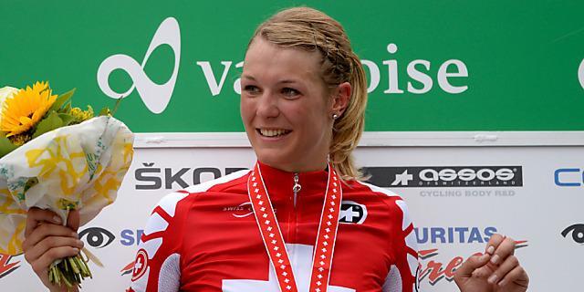 Schweizermeisterin beim Strassenrennen: Myriam Gysling
