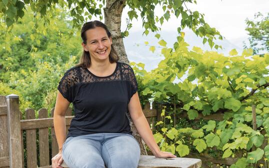 Julia Studer in Planken