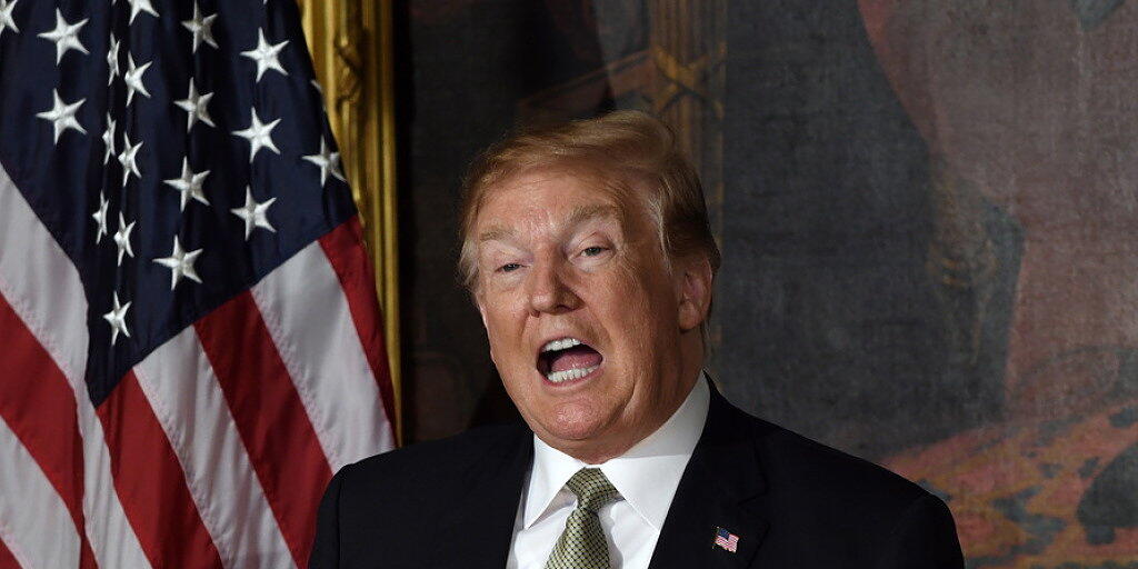 US-Präsident Donald Trump am Donnerstag im Kapitol in Washington - der Senat stimmte am Donnerstag für ein Ende des von Trump verhängten Nationalen Notstands.