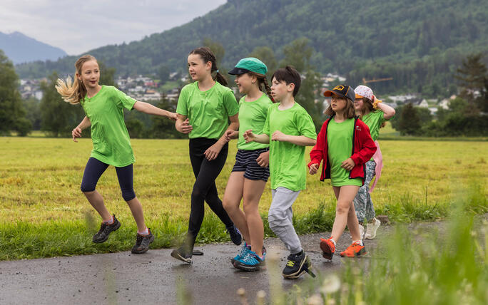 Sponsorenlauf der Primarschule Mauren