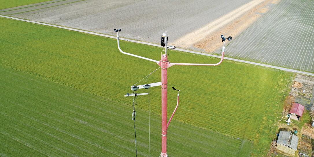 Windmessanlage in Tr&uuml;bbach (Schreberg&auml;rten)