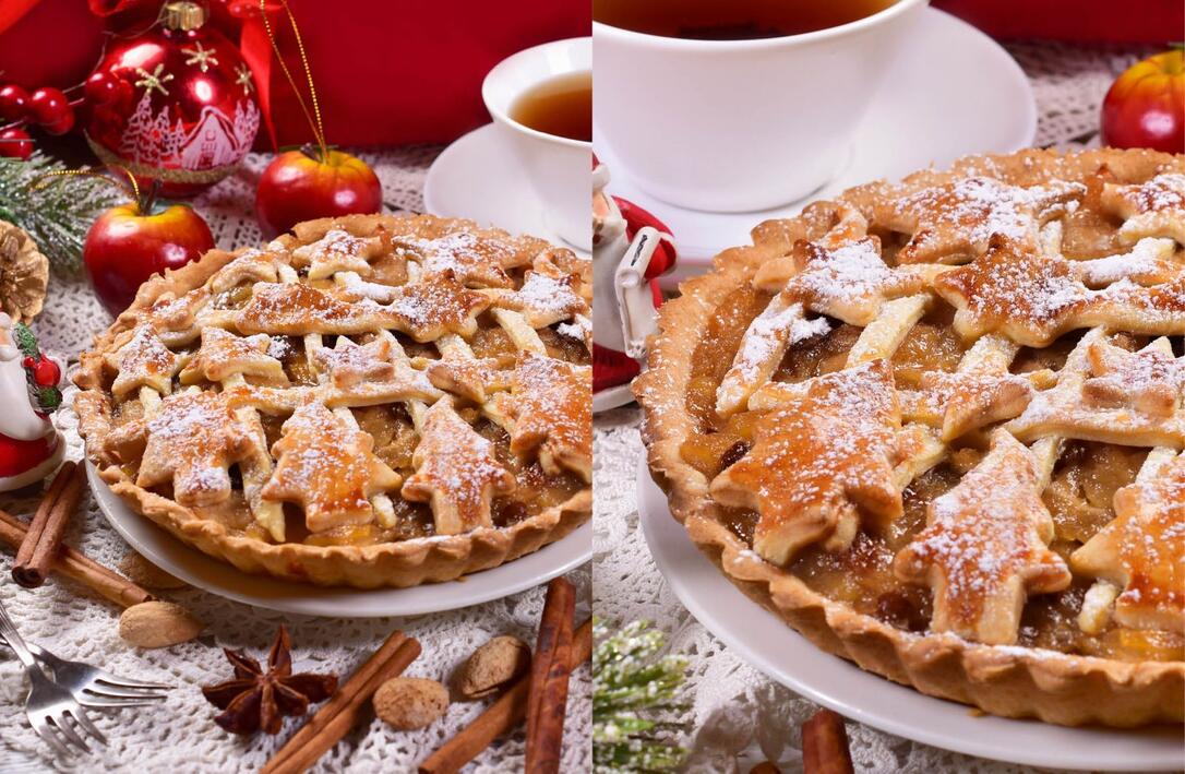 Lauwarmer Apfelkuchen