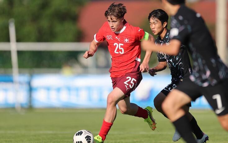 Noel Telser war der Captain der Schweizer U15-Nati gegen S&uuml;dkorea.