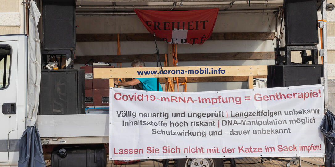 Corona Demo in Vaduz