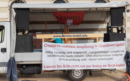 Corona Demo in Vaduz