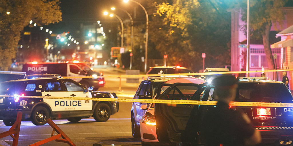 Nach einer Verfolgungsjagd durch die Innenstadt der kanadischen Stadt Edmonton konnte die Polizei den mutmasslichen Täter festnehmen.