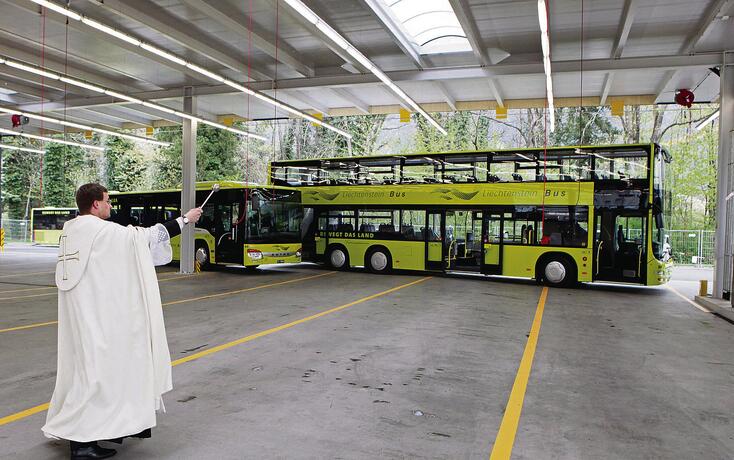 Einweihung PostAuto-Betriebshof Möhlihölzli, Vaduz