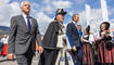 Feierlichkeiten zum Jubiläum bei der alten Rheinbrücke Vaduz–Sevelen