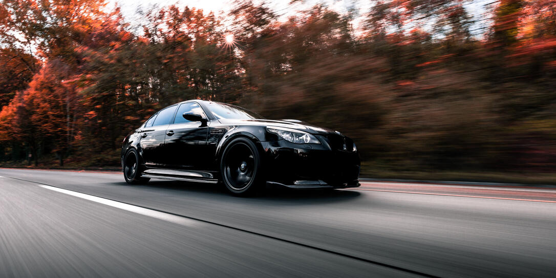 BMW M5 on the road BMW M5 on the road