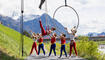 Feierlichkeiten zum Jubiläum bei der alten Rheinbrücke Vaduz–Sevelen
