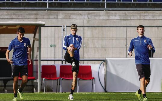 Fussball UEFA EM Europa Qualifikation Liechtenstein Training