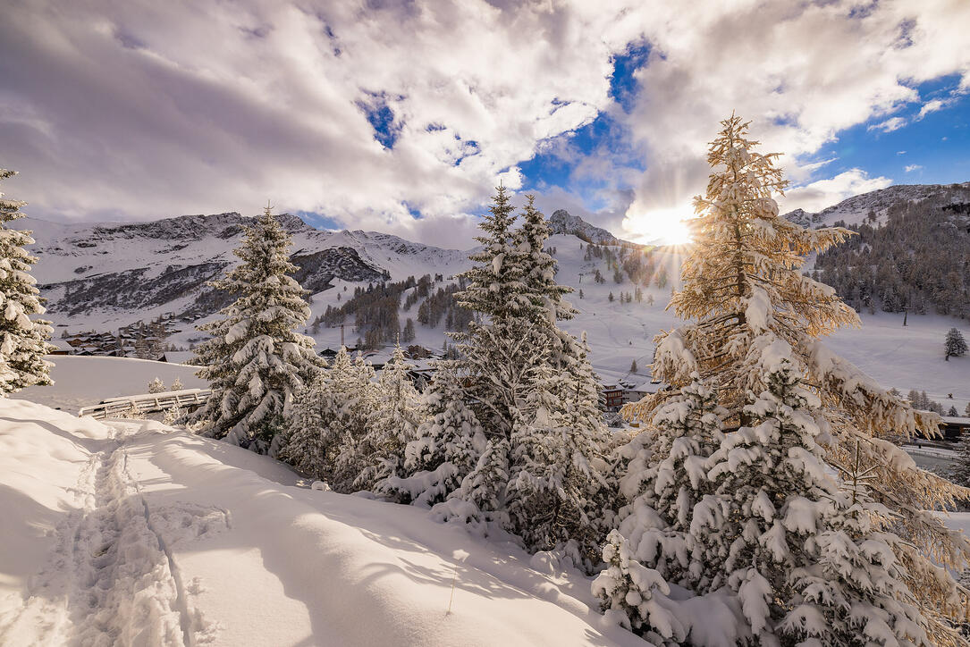 Der erste Schnee in Malbun und Steg