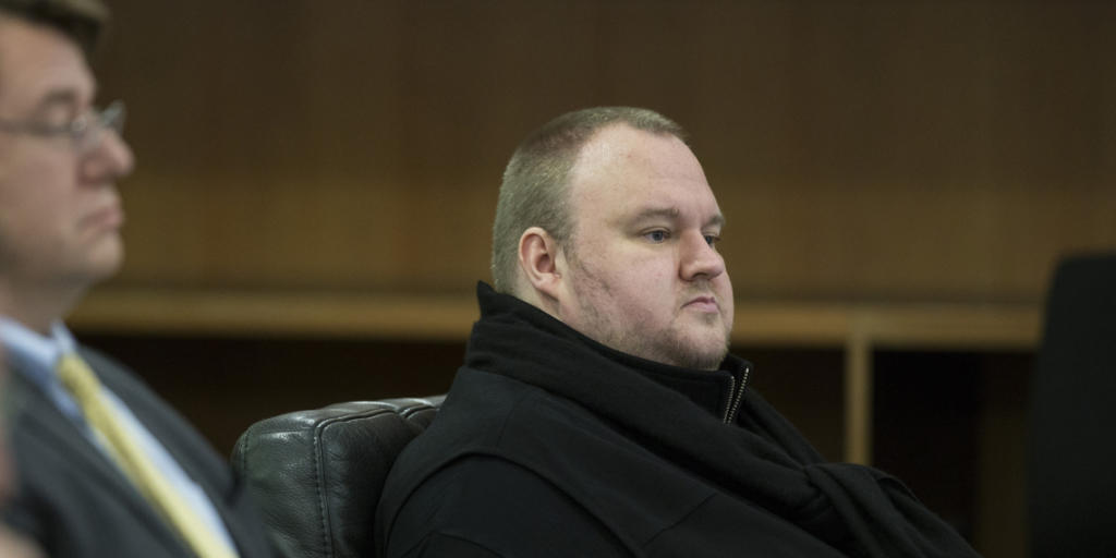 Kim Dotcom w&auml;hrend einer Anh&ouml;rung im vergangenen September: Das Gericht in Neuseeland wertet die Beweislage gegen ihn f&uuml;r so erdr&uuml;ckend, dass es die Auslieferung an die USA genehmigt hat. Dotcom kann das Urteil noch anfechten.