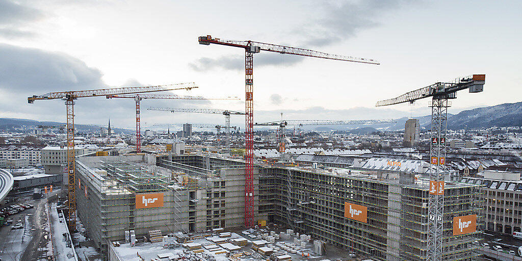 Qualität wird auf dem Wohnungsmarkt wichtiger: Baustelle in Zürich (Archivbild). Qualität wird auf dem Wohnungsmarkt wichtiger: Baustelle in Zürich (Archivbild).