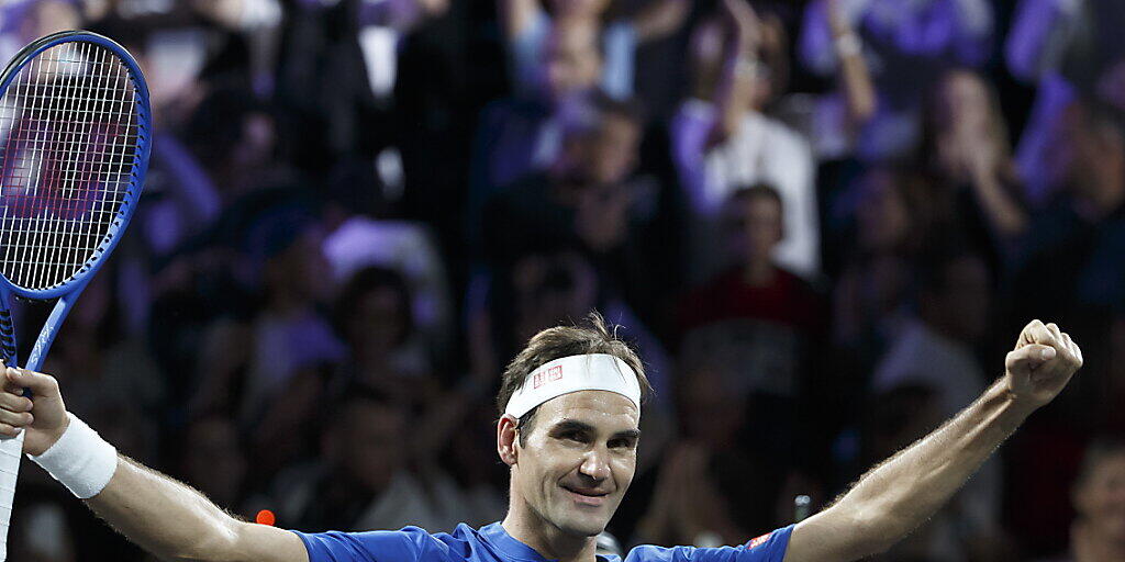 Roger Federer gewann sein erstes Einzel am Laver Cup