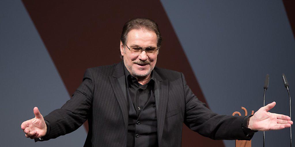 Götz George bei der Verleihung eines Preises für sein Lebenswerk an den Berliner Filmfestspielen (Archiv)
