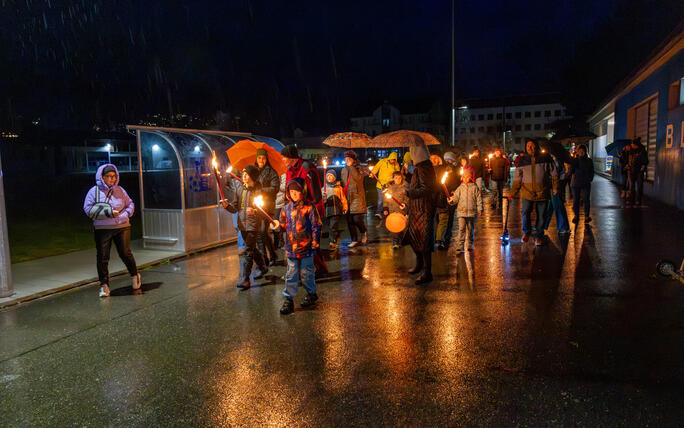 Funken Triesen mit Fackelumzug