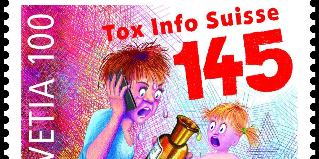 Die Post gibt zum 50-Jahr-Jubiläum von Tox Info Suisse eine Sonderbriefmarke heraus.