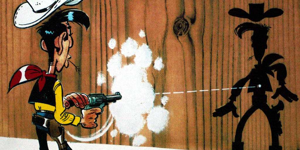 Lucky Luke ist der Westernheld, der schneller schiesst als sein Schatten. Mitte November 2016 wird er 70 (Archiv) Lucky Luke ist der Westernheld, der schneller schiesst als sein Schatten. Mitte November 2016 wird er 70 (Archiv)