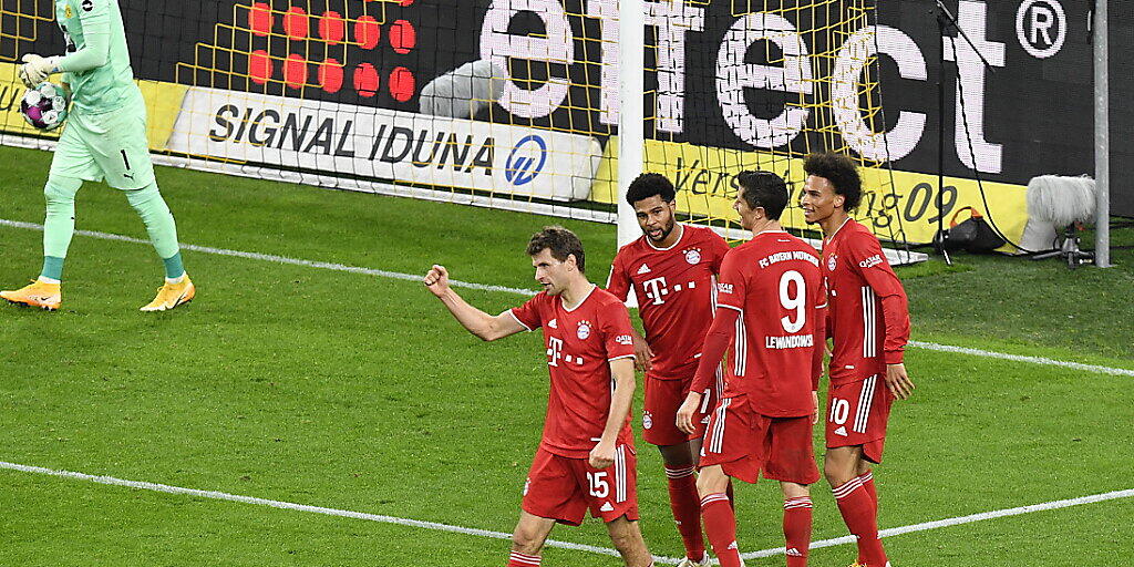 Die Bayern jublen gegen Dortmund erneut: Vierter Sieg in Folge gegen den Rivalen
