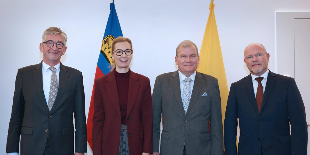 Treffen von Regierungschefin-Stellvertreterin Sabine Monauni mit
