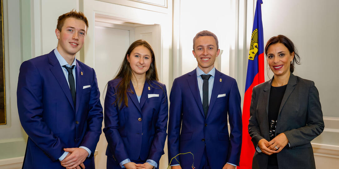Liechtenstein Vaduz Delegation World Skills Regierungsraetin Dominique Hasler Liechtenstein Vaduz Delegation World Skills Regierungsraetin Dominique Hasler