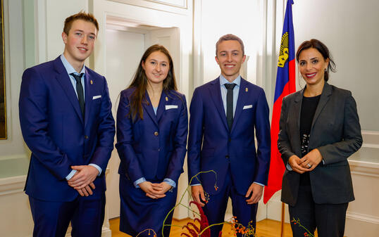 Liechtenstein Vaduz Delegation World Skills Regierungsraetin Dominique Hasler