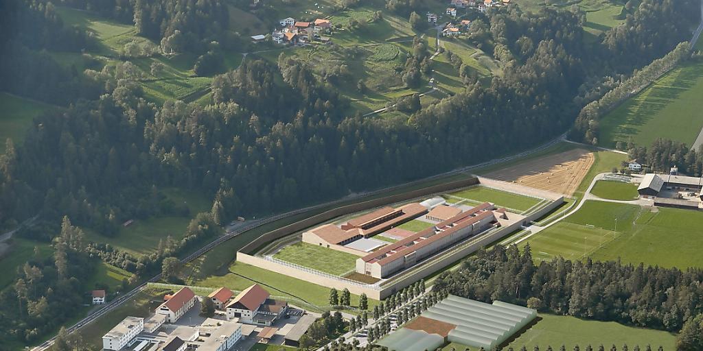 Der 119 Millionen Franken teure Gefängnisneubau in Cazis GR soll 152 Insassen Platz bieten (Visualisierung) Der 119 Millionen Franken teure Gefängnisneubau in Cazis GR soll 152 Insassen Platz bieten (Visualisierung)