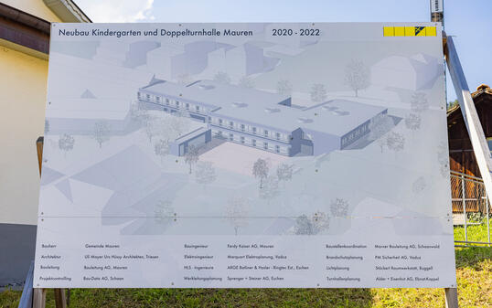 Baustelle Kindergarten Mauren