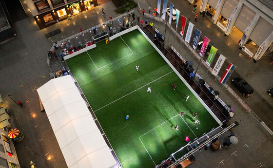 Fussballfest auf dem Lindaplatz