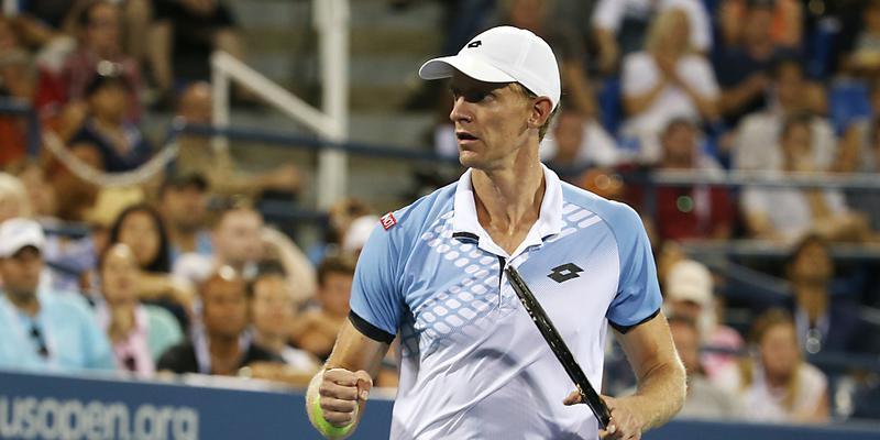 Kevin Anderson errechte erstmals an einem Major-Turnier die Viertelfinals Kevin Anderson errechte erstmals an einem Major-Turnier die Viertelfinals