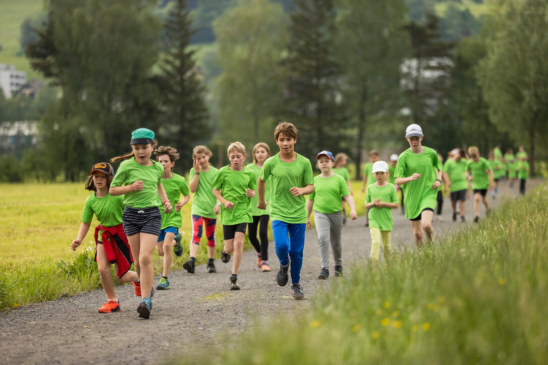 Sponsorenlauf der Primarschule Mauren