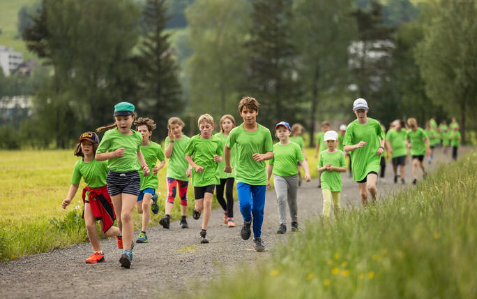 Sponsorenlauf der Primarschule Mauren